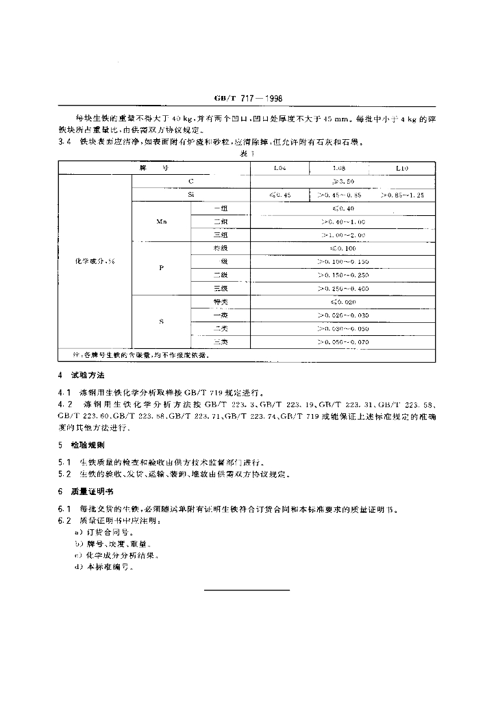 GB/T 717-1998 标准预览