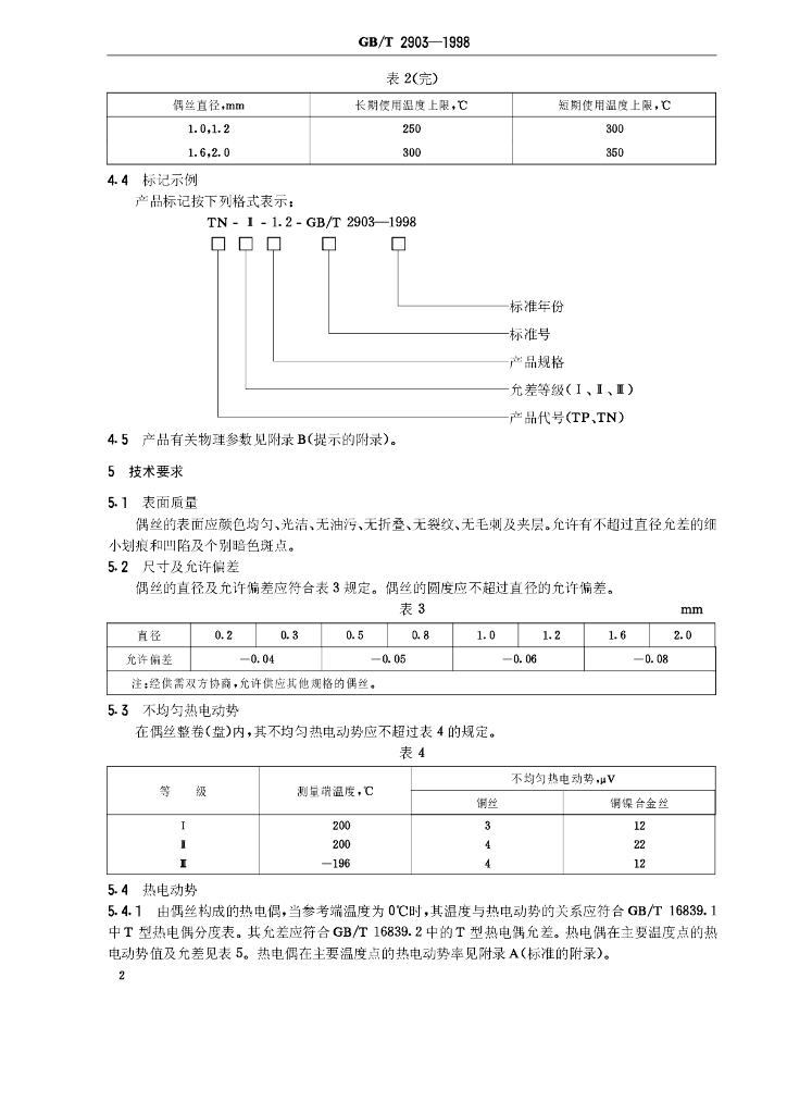 GB/T 2903-1998 标准预览