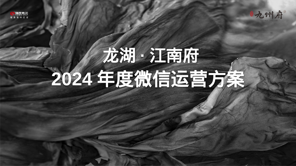 龙湖·江南府2024年度微信运营方案