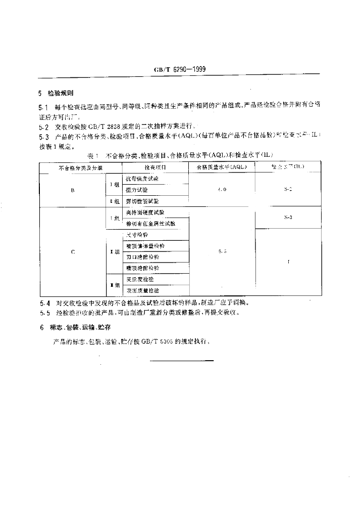GB/T 6290-1999 标准预览