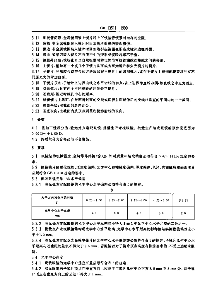 GB 13511-1999 标准预览