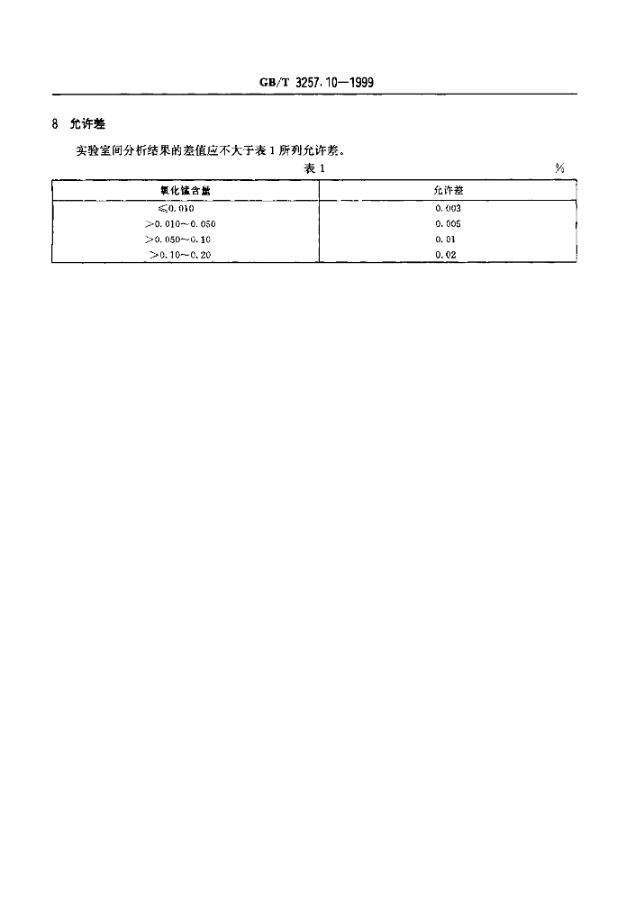 GB/T 3257.10-1999 标准预览