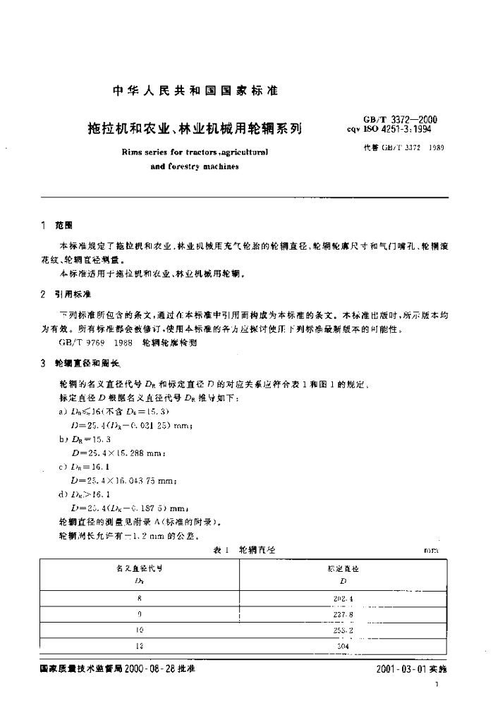 GB/T 3372-2000 标准预览