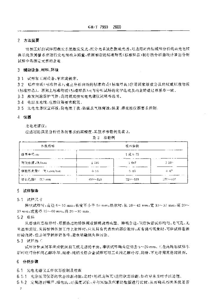 GB/T 7999-2000 标准预览