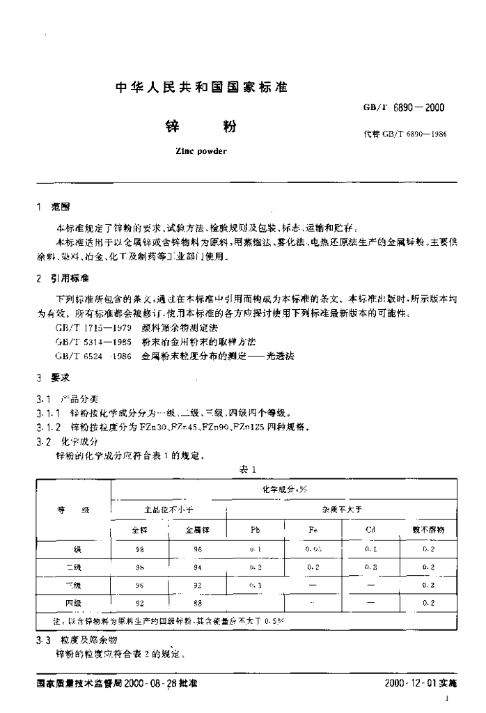 GB/T 6890-2000 标准预览