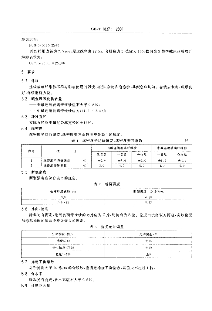 GB/T 18371-2001 标准预览