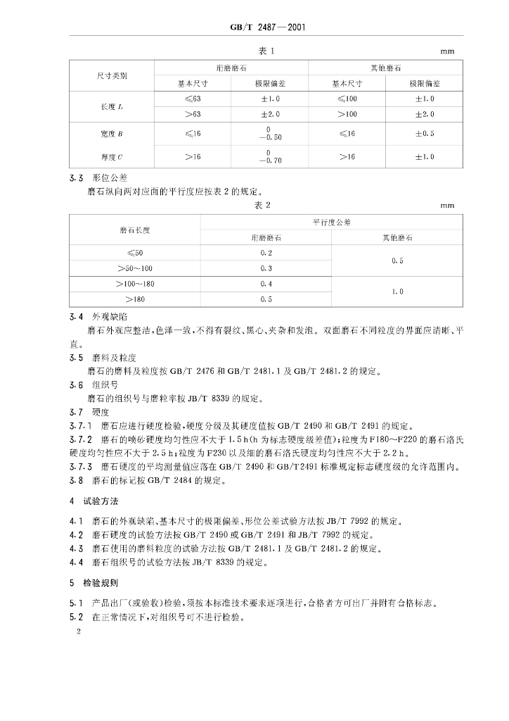 GB/T 2487-2001 标准预览