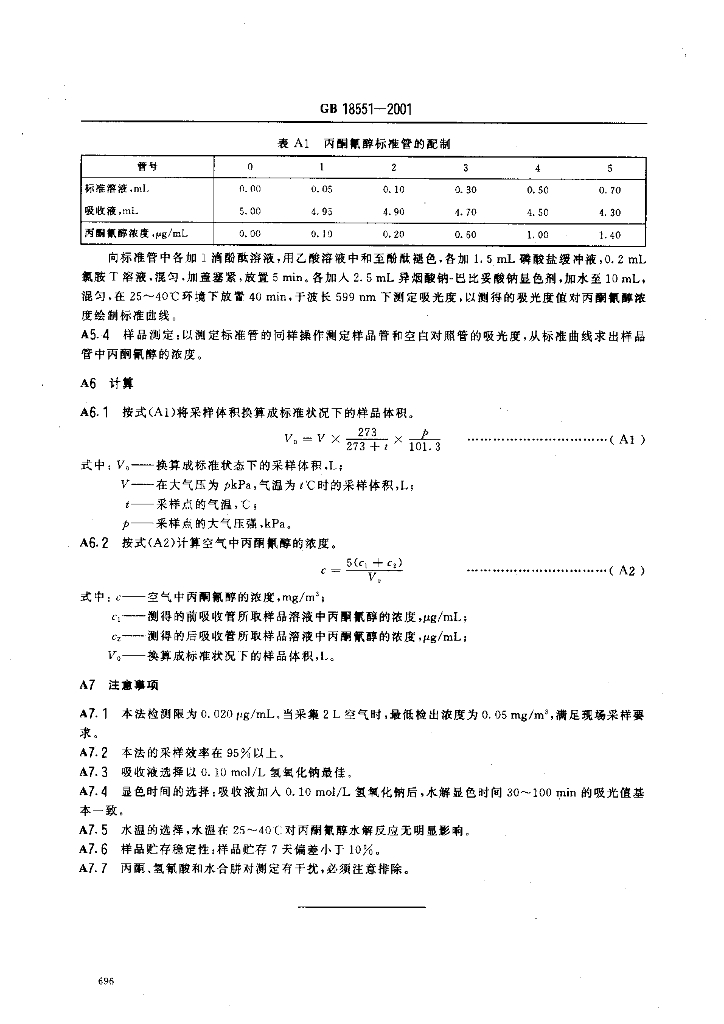GB 18551-2001 标准预览