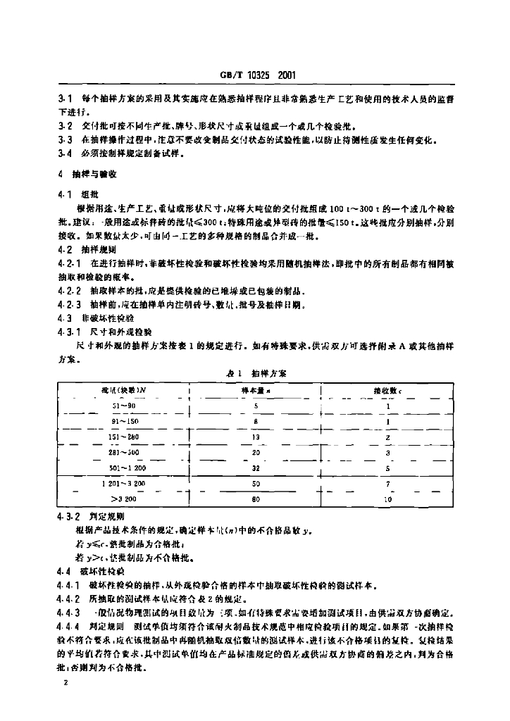 GB/T 10325-2001 标准预览