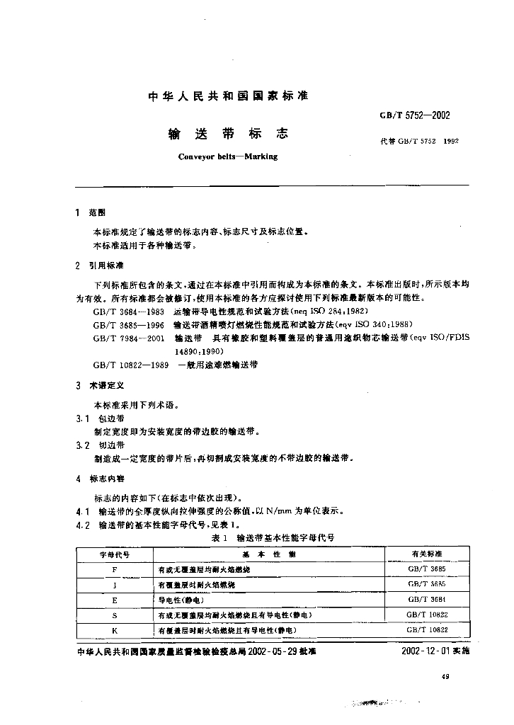GB/T 5752-2002 标准预览