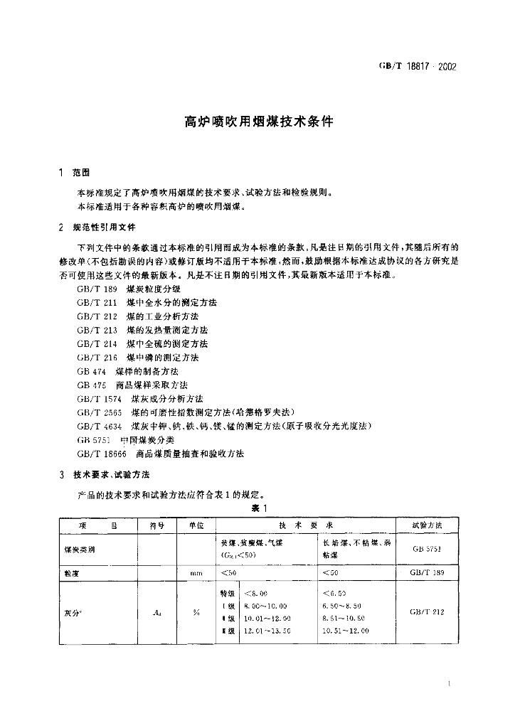 GB/T 18817-2002 标准预览