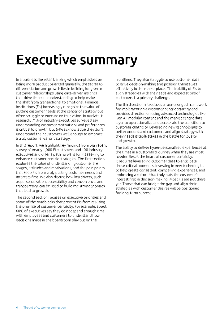 凯捷Capgemini：2024年客户联系的艺术-如何为零售金融机构创造难忘的体验并推动增长报告（英文版）_第4页