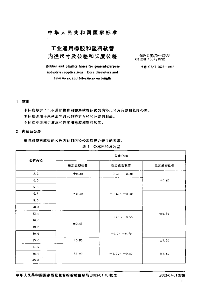 GB/T 9575-2003 标准预览