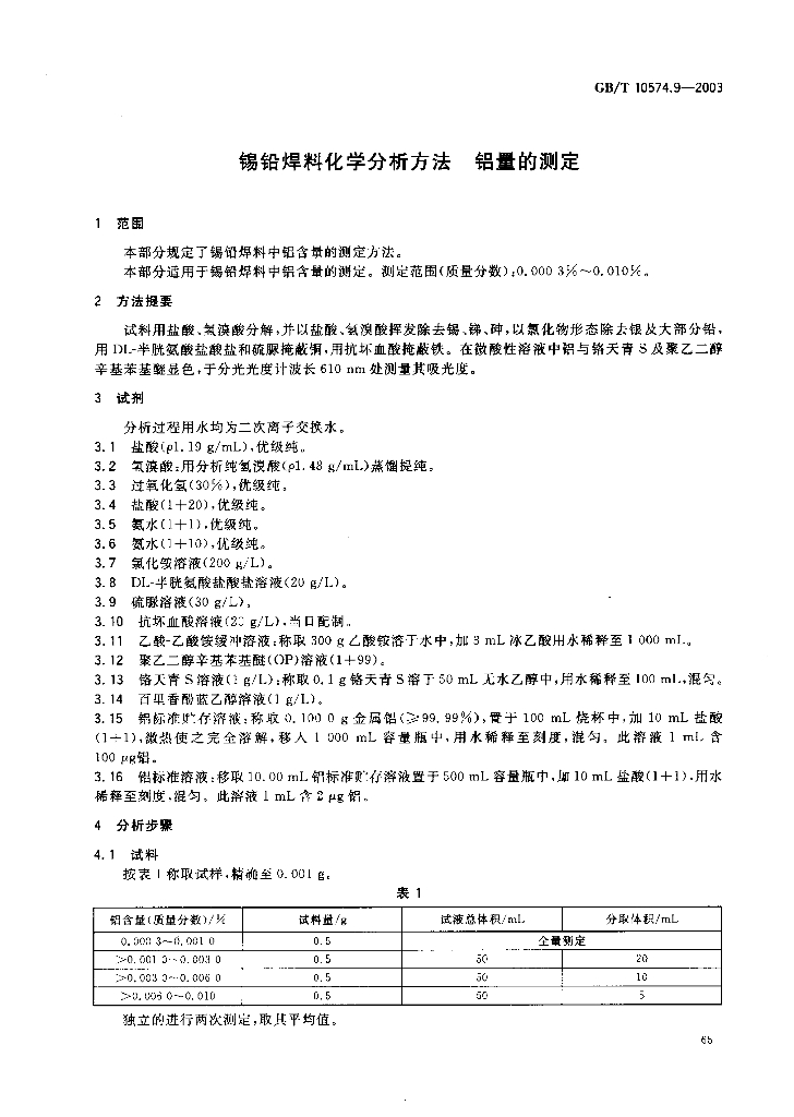 GB/T 10574.9-2003 标准预览