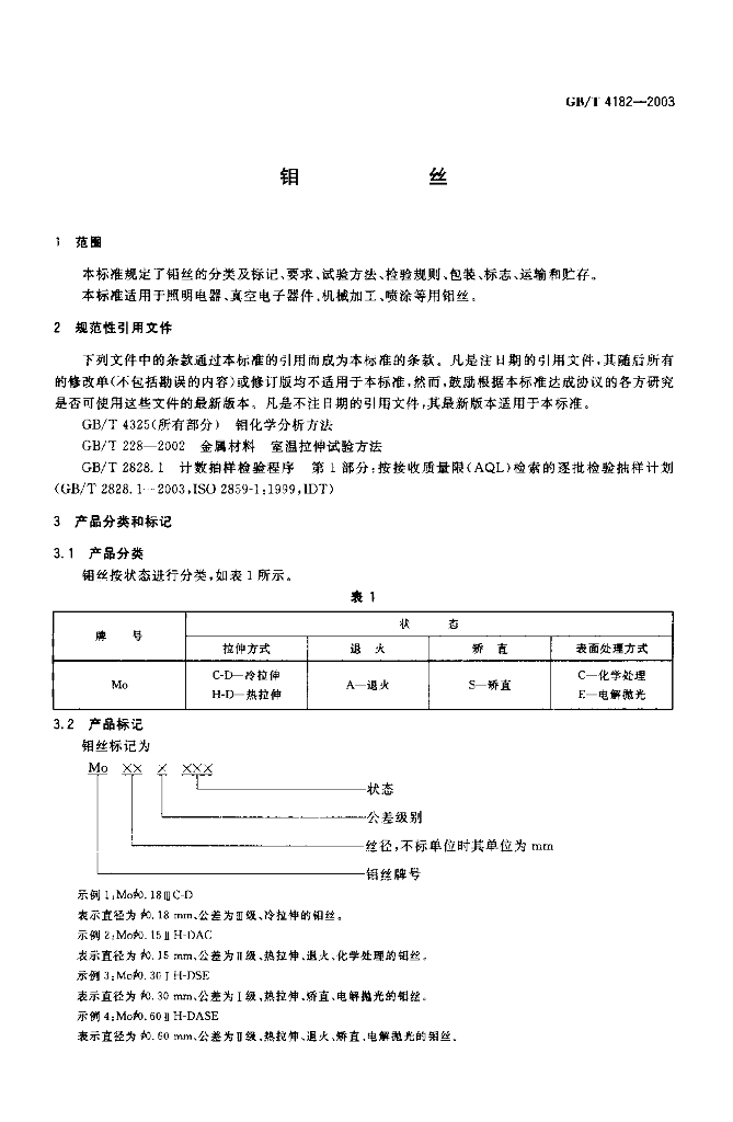 GB/T 4182-2003 标准预览