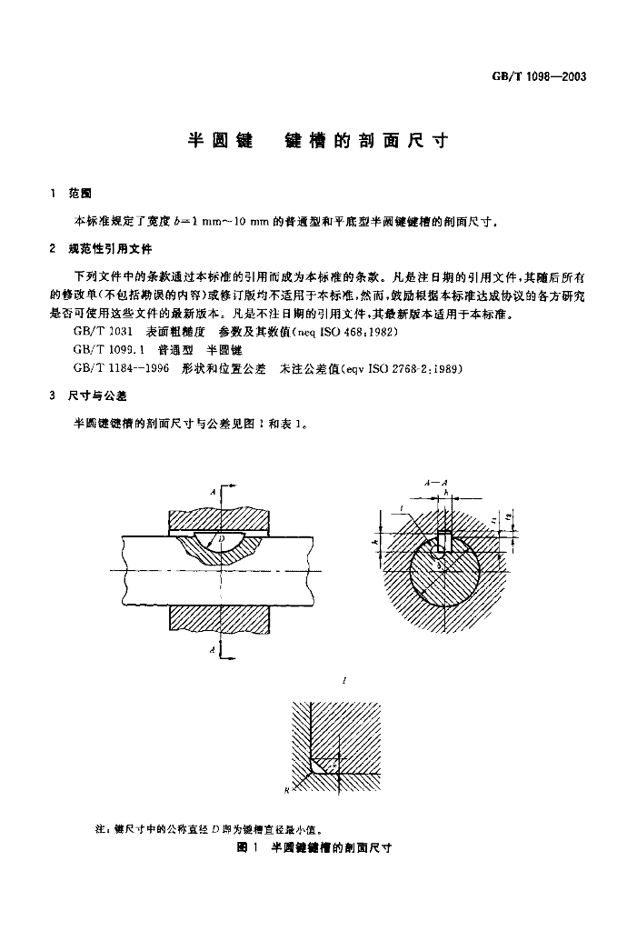 GB/T 1098-2003 标准预览