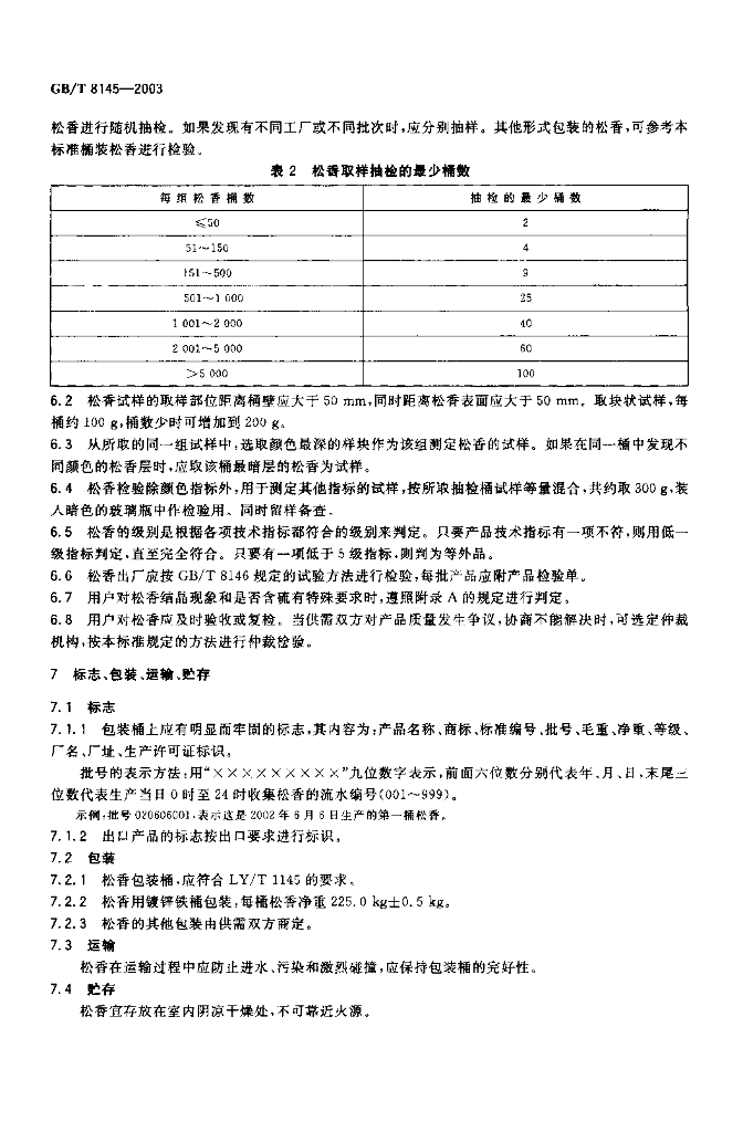 GB/T 8145-2003 标准预览