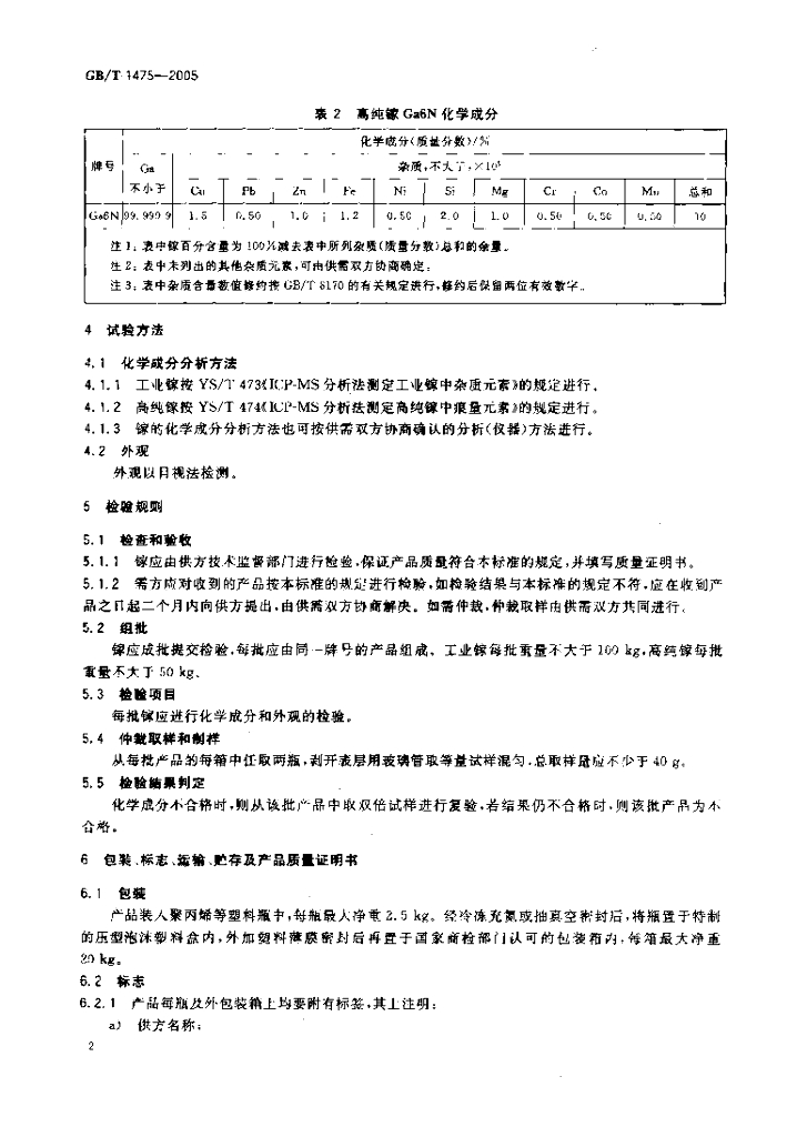 GB/T 1475-2005 标准预览
