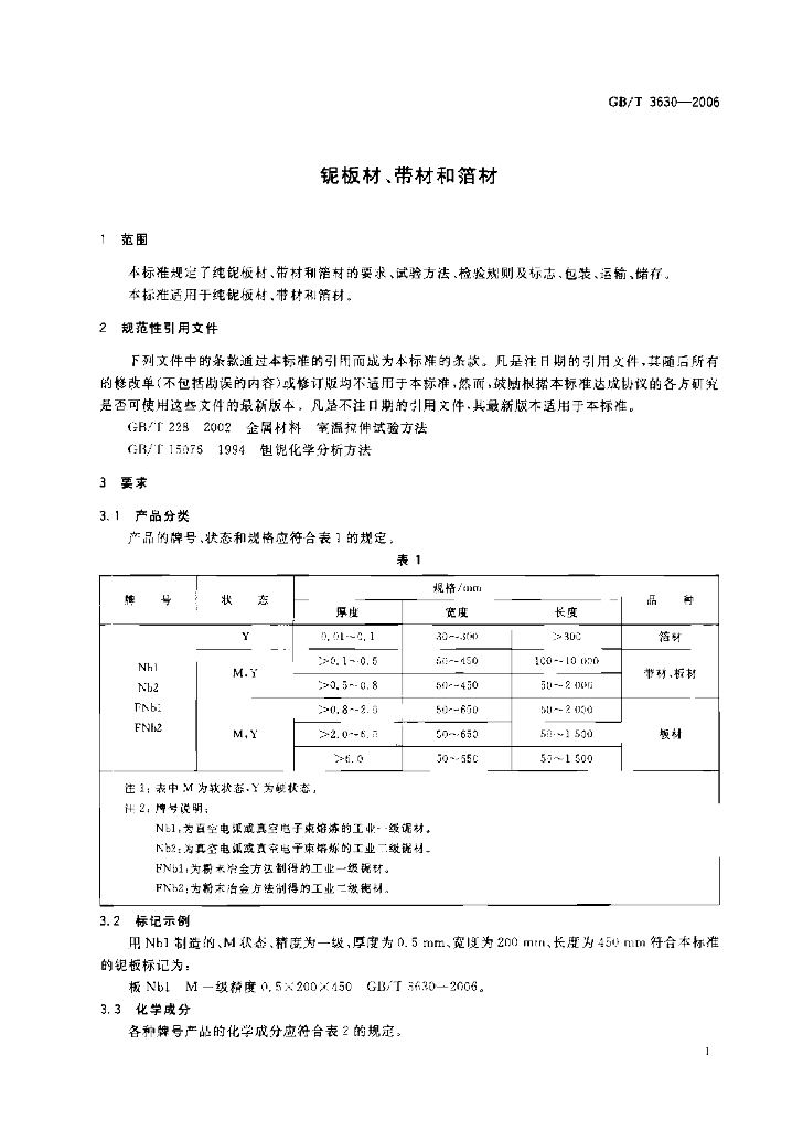 GB/T 3630-2006 标准预览