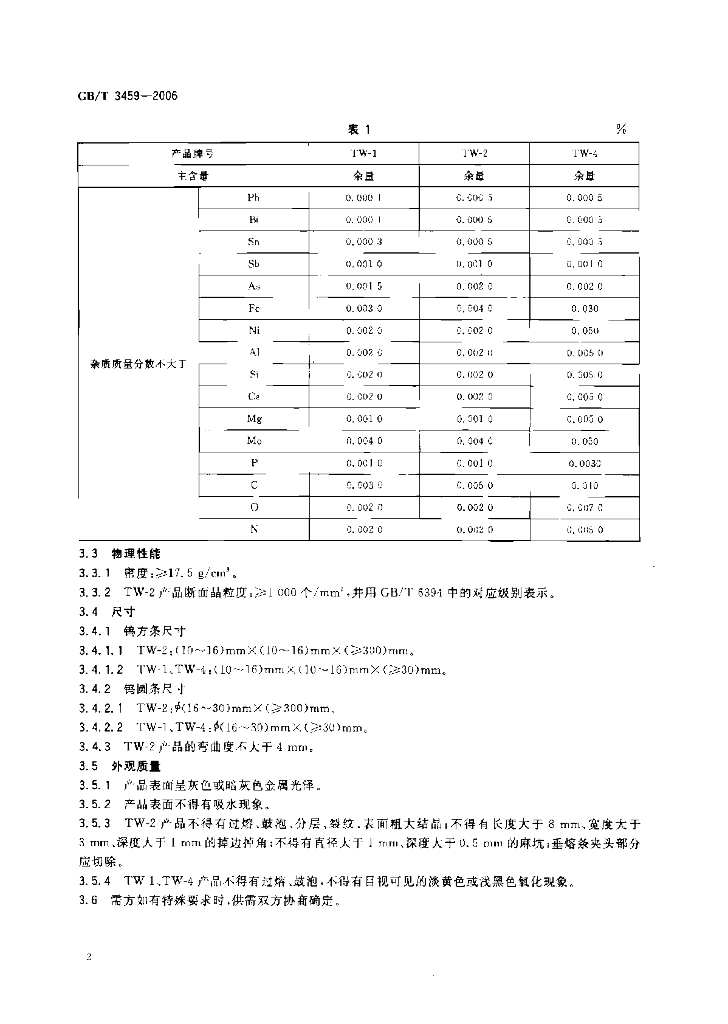 GB/T 3459-2006 标准预览