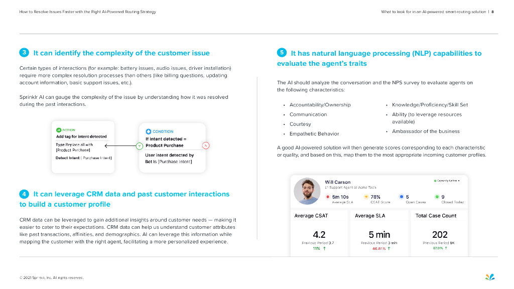 Sprinklr：2021年如何使用正确的人工智能驱动的路由策略更快地解决问题报告（英文版）_第8页