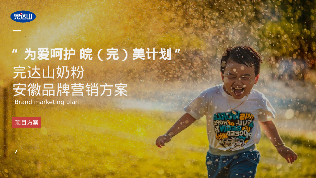 “为爱呵护 皖（完）美计划”完达山奶粉安徽品牌营销方案