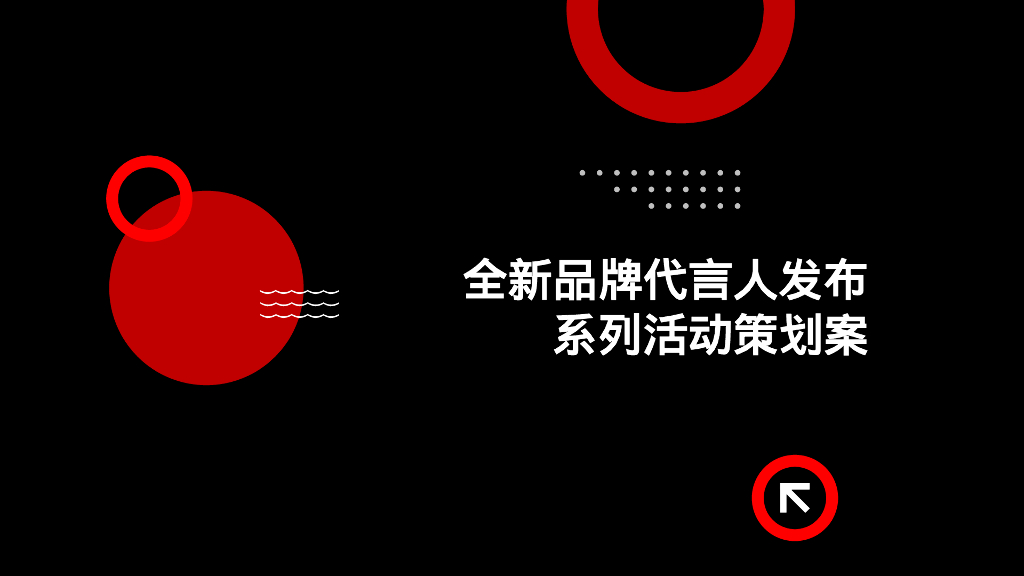 全新品牌代言人发布系列活动策划案
