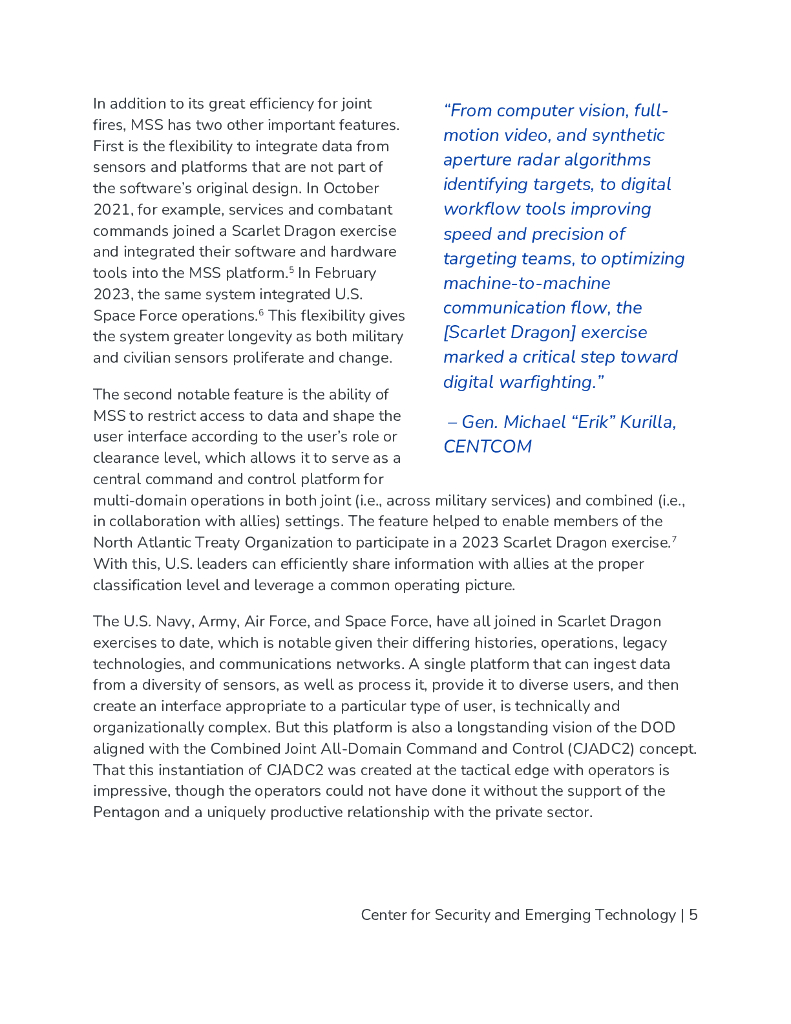 CSET：2024年建立技术联盟Maven项目和美国第18空降军如何为国防部实施软件和人工智能报告（英文版）_第6页