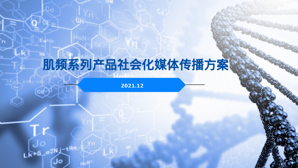 肌频系列产品社会化媒体传播方案