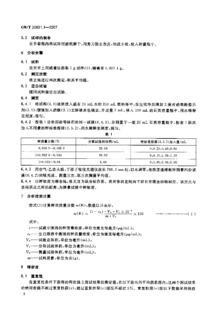 GB/T 20931.1-2007 标准预览