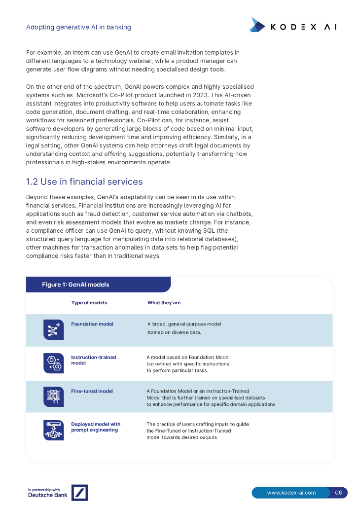 Kodex AI：2024年银行业生成式人工智能应用白皮书（英文版）_第6页