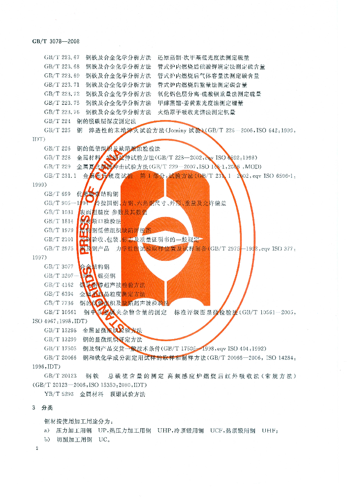 GB/T 3078-2008 标准预览