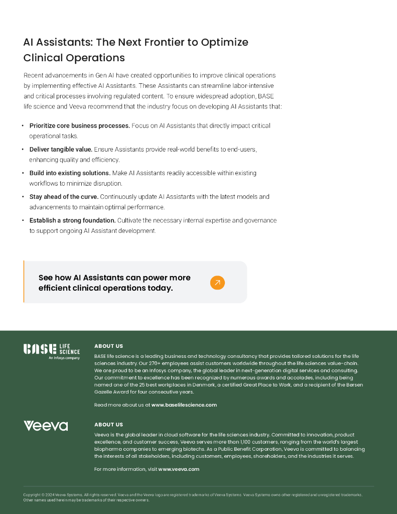 Veeva：2024年生成式人工智能在临床运营中的应用报告（英文版）_第6页