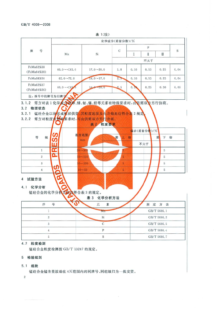 GB/T 4008-2008 标准预览