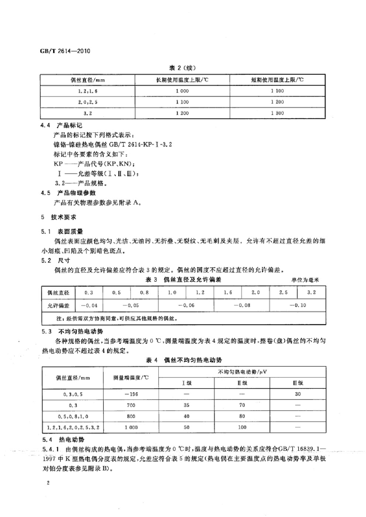 GB/T 2614-2010 标准预览