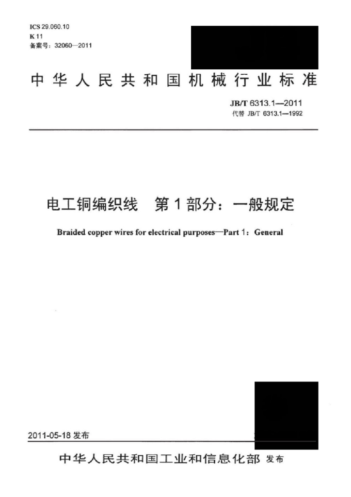 JB/T 6313.1-2011 标准预览