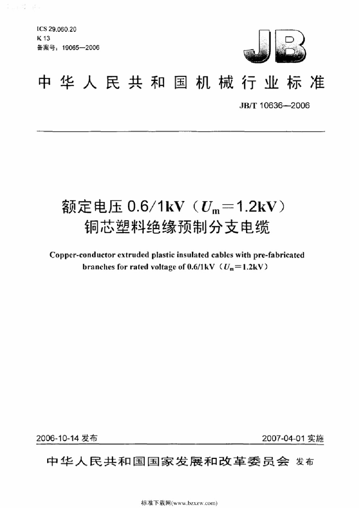 JB/T 10636-2006 标准预览