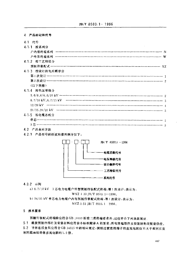 JB/T 8503.1-1996 标准预览