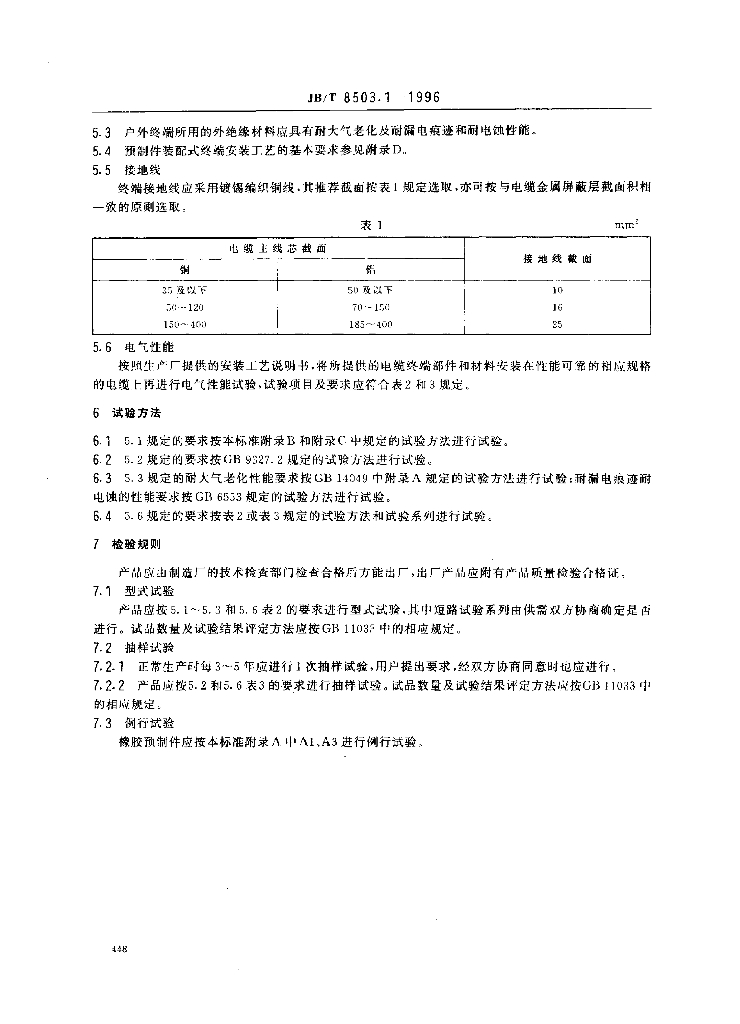 JB/T 8503.1-1996 标准预览