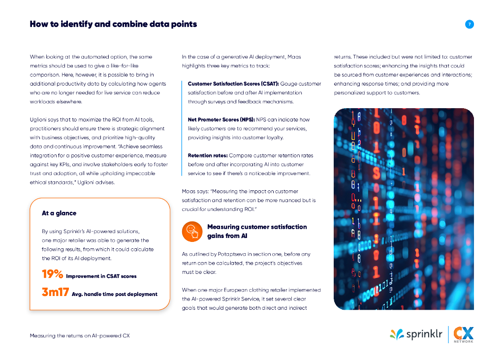 Sprinklr：2023年衡量欧洲人工智能驱动的客户体验的回报报告（英文版）_第7页