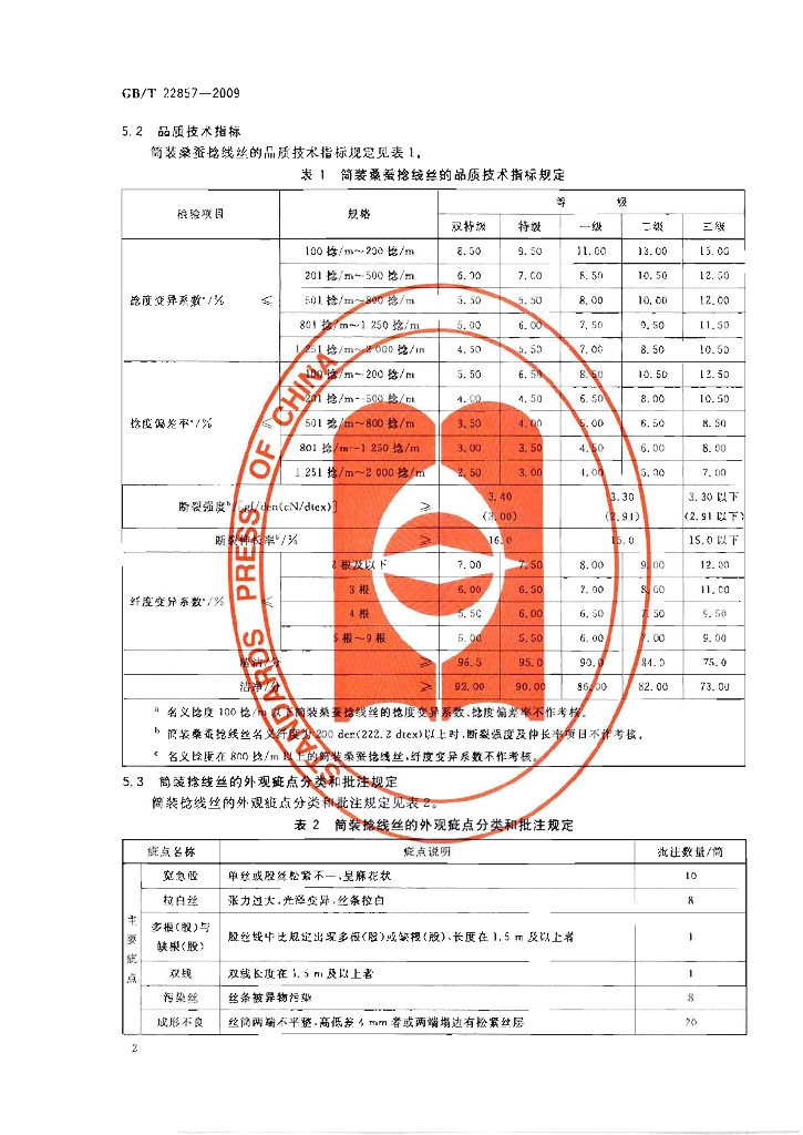 GB/T 22857-2009 标准预览