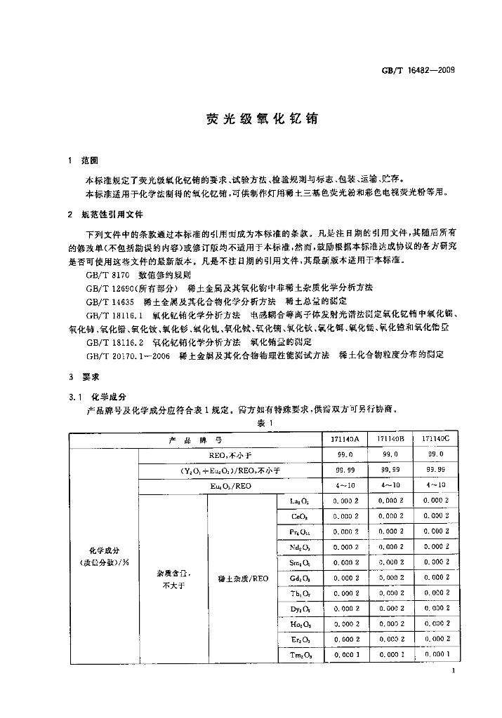 GB/T 16482-2009 标准预览
