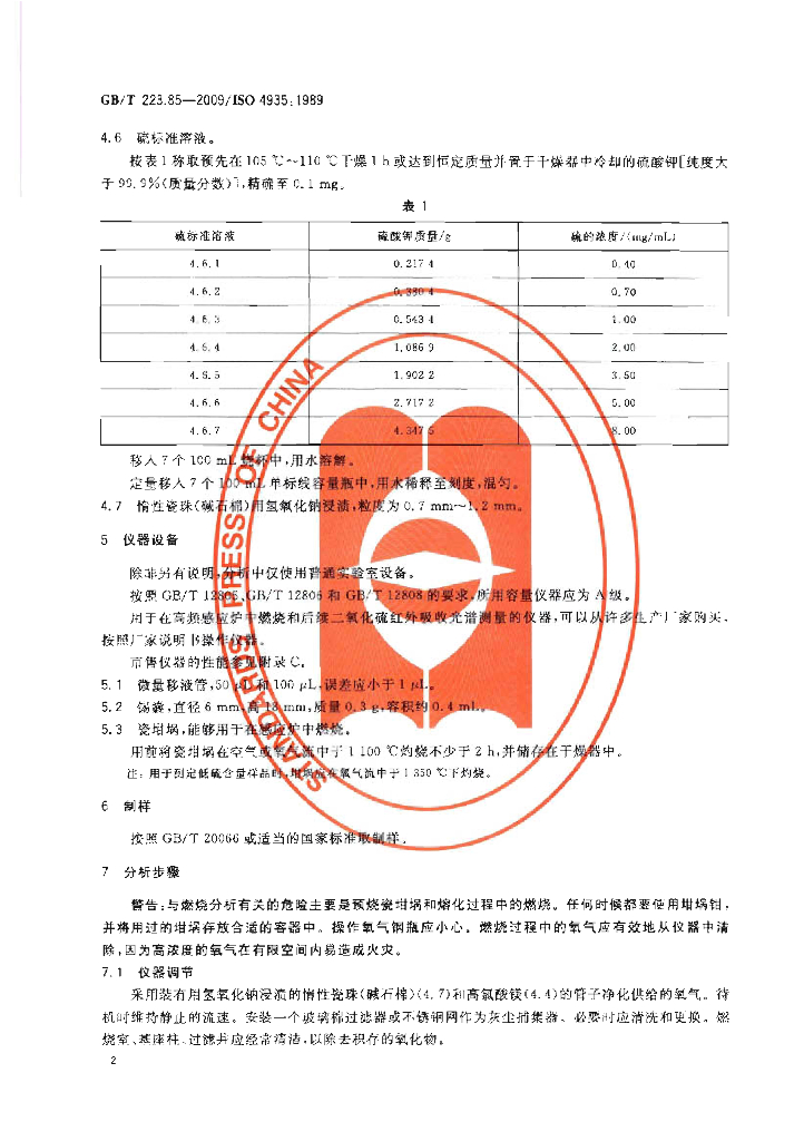 GB/T 223.85-2009 标准预览