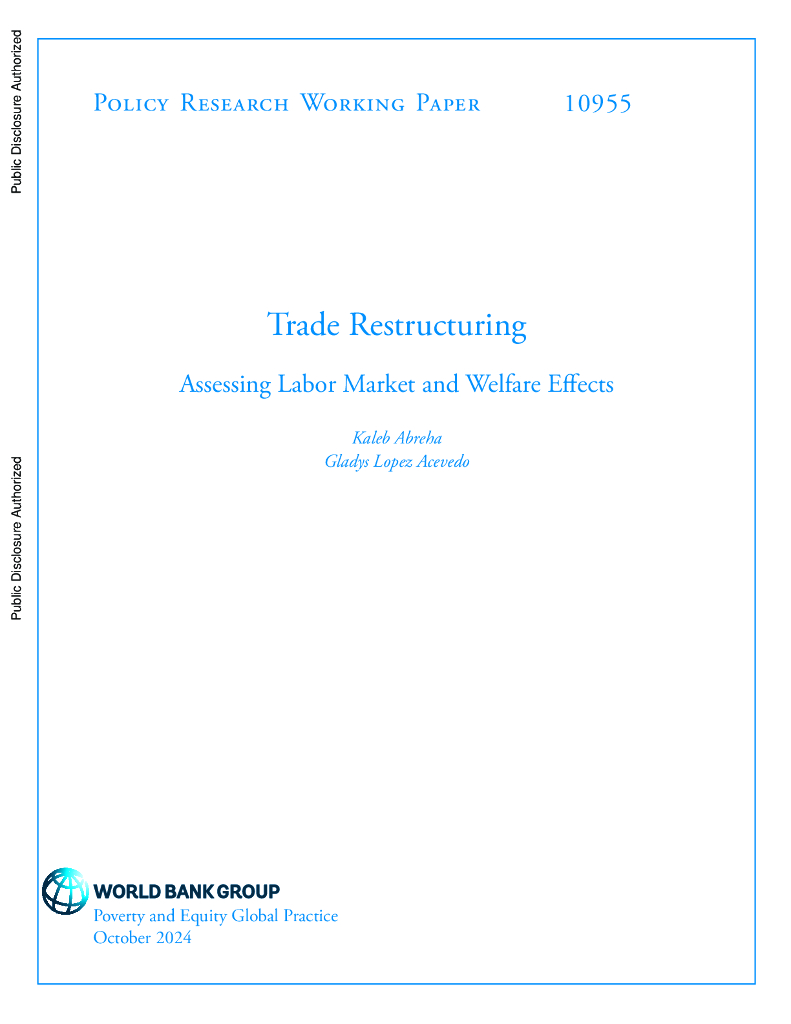 世界银行：贸易结构调整：劳动力市场和福利效应评估（英文版）