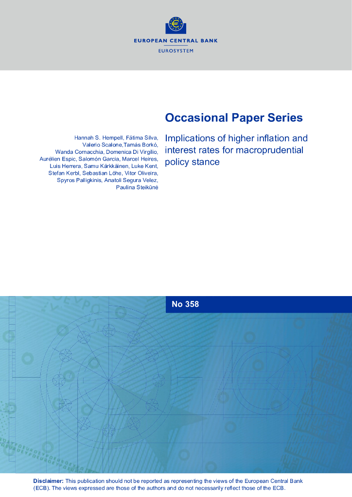 欧洲央行：通胀和利率上升对宏观审慎政策立场的影响（英文版）