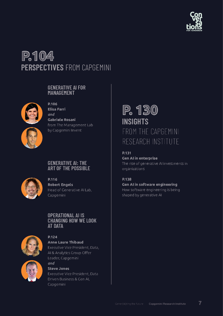 凯捷Capgemini：2024年生成式人工智能（GenAI）塑造未来-季度报告（英文版）_第7页