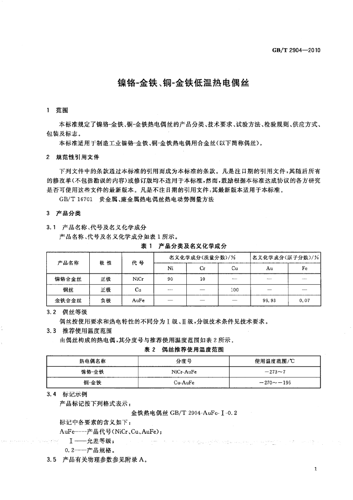 GB/T 2904-2010 标准预览