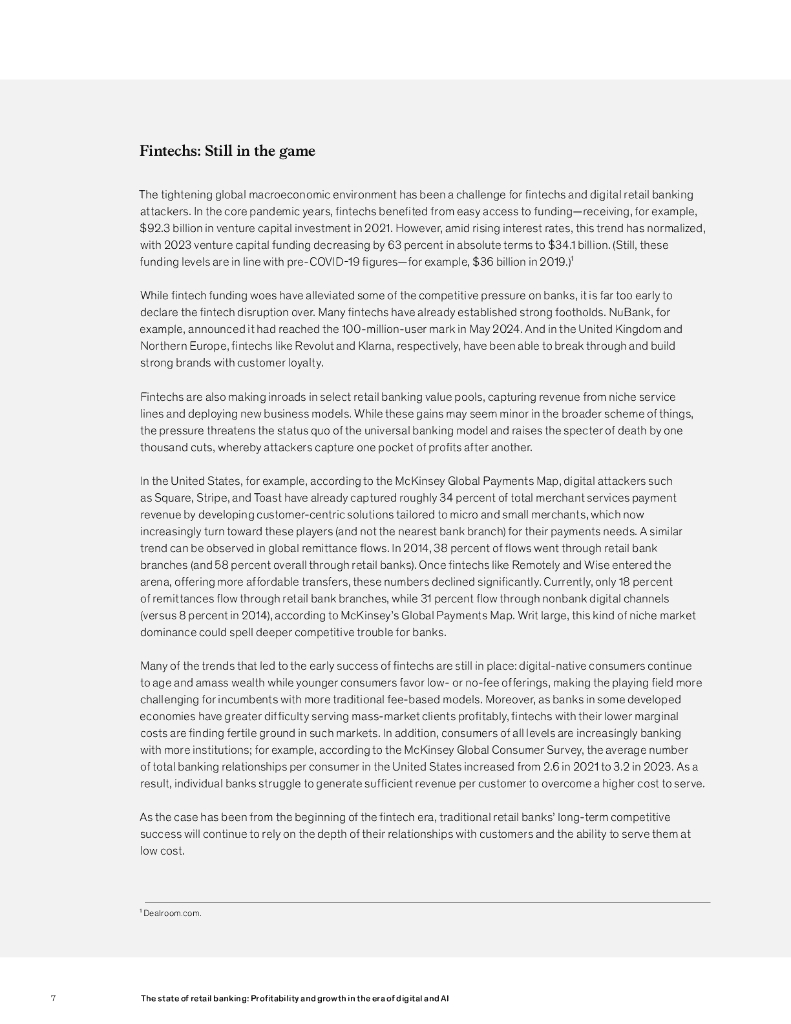 麦肯锡：2024年零售银行现状报告：数字化和人工智能时代的盈利能力与增长（英文版）_第8页
