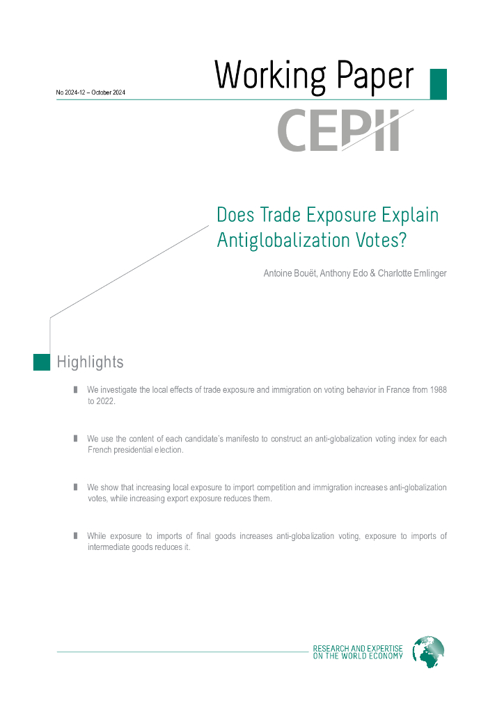 法国预测与国际信息中心：贸易风险是否解释了反全球化投票？（英文版）