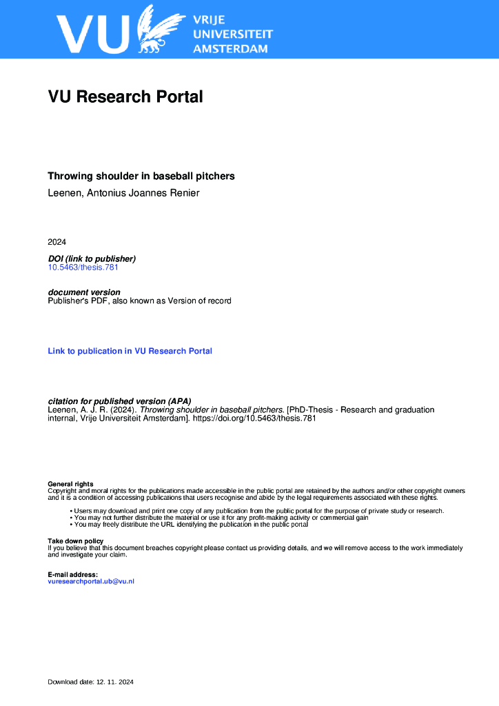 IVM：棒球投手的投掷肩膀（英文版）